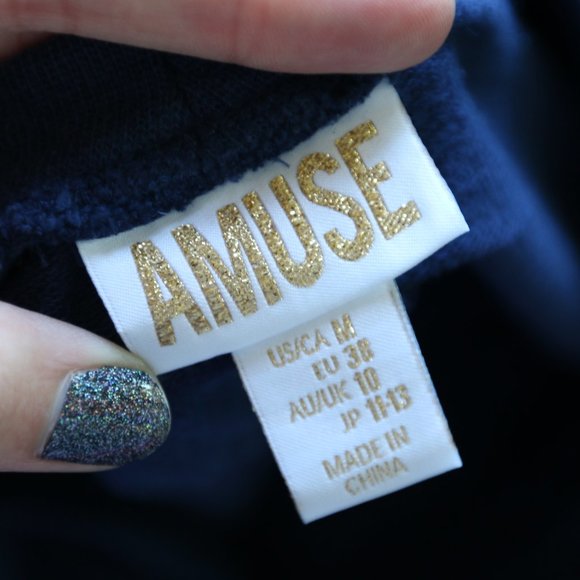 Amuse Society Emma Fleece Fringe Sleeve Sweatshirt - Picture 11 of 14